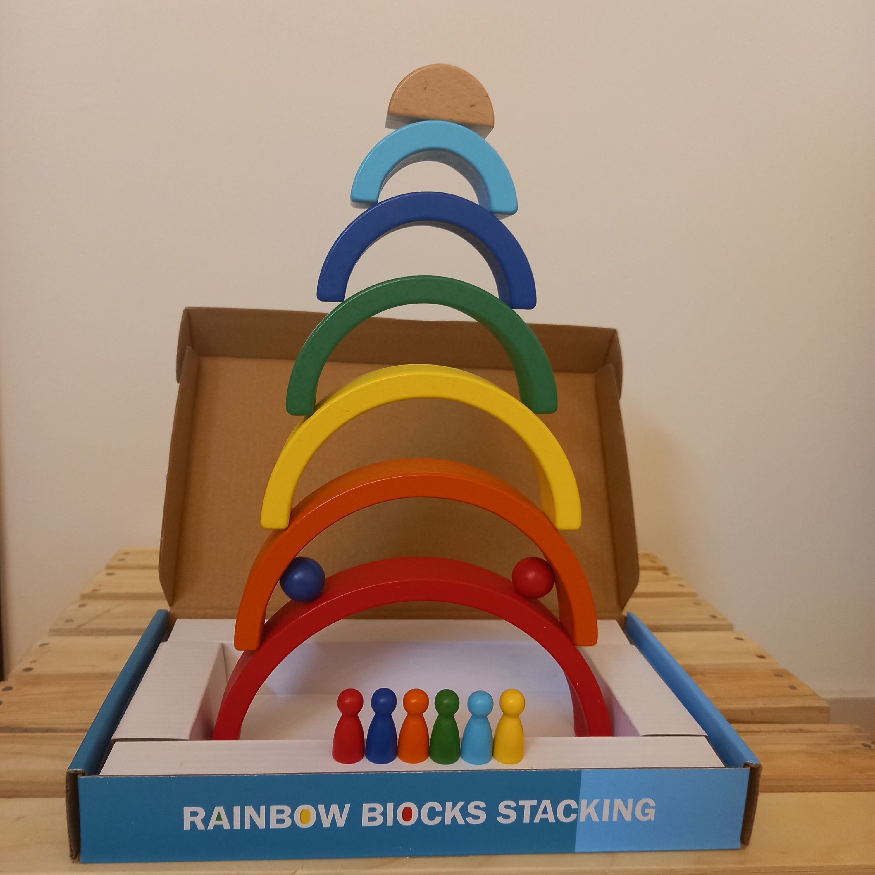 Rainbow Stacker 6pcs
