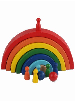 Rainbow Stacker 6pcs