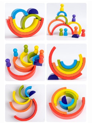 Rainbow Stacker 6pcs