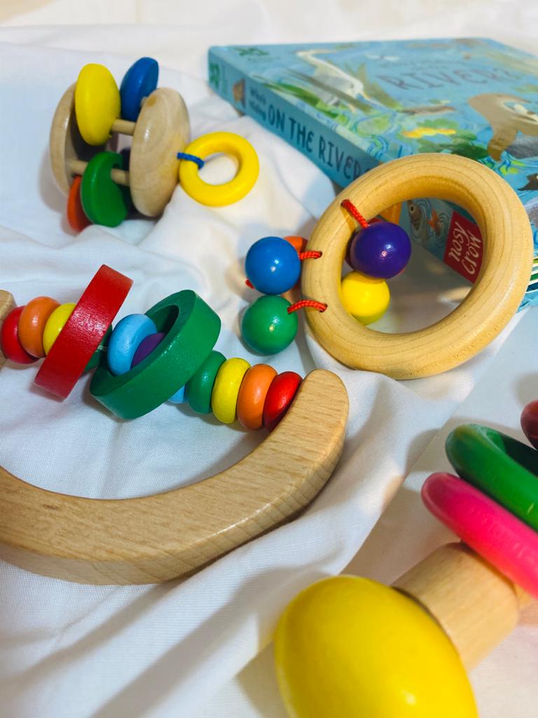 Colored Rattle Set