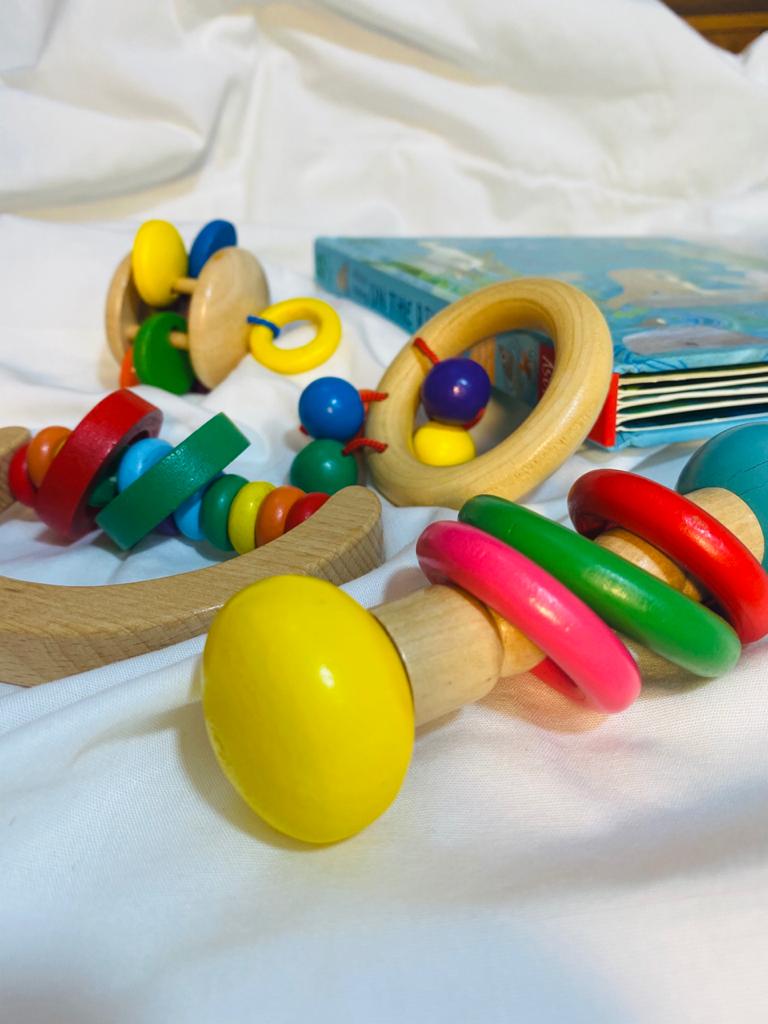 Colored Rattle Set