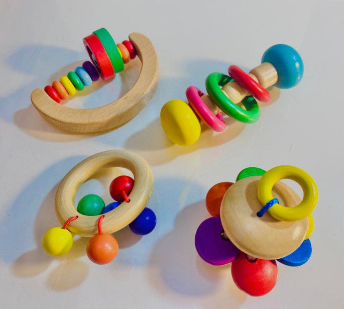 Colored Rattle Set