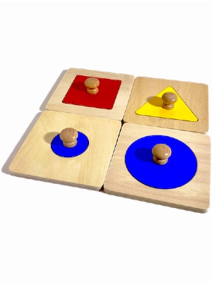 4 Single Shape Puzzle Set
